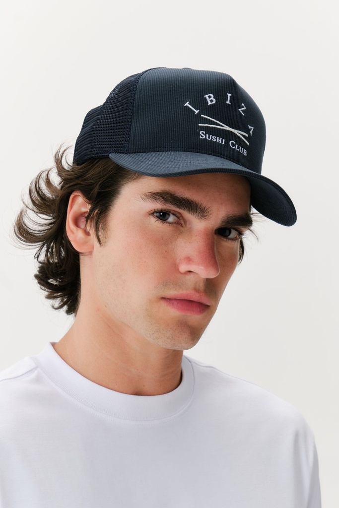 Boné Sushi Club IBSC 5 Panel Flag Bedford Cord Trucker