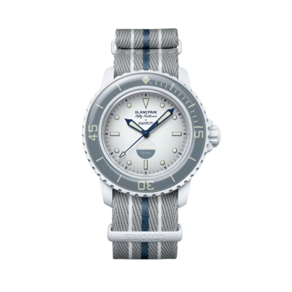 Relógio Blancpain x Swatch Antarctic Ocean