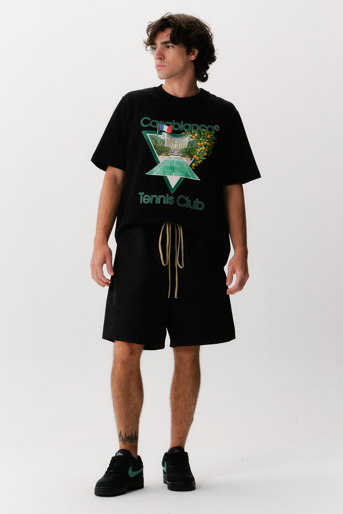 Short Essentials Textured Nylon Soccer Black