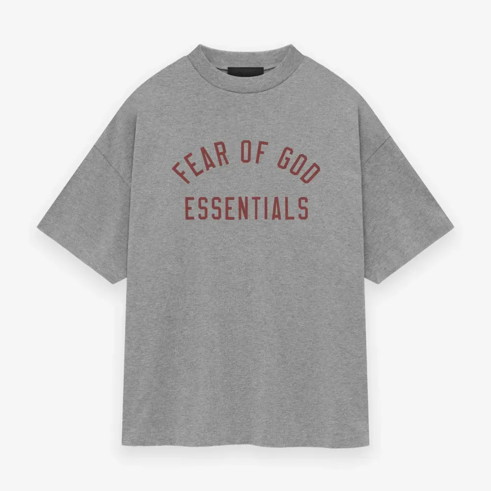 Camiseta Essentials Jersey Crewneck Dark Heather