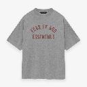 Camiseta Essentials Jersey Crewneck Dark Heather