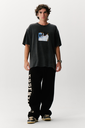 Calça Essentials Fleece Relaxed Black