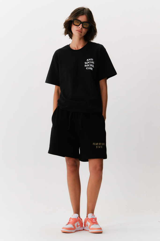 Short Essentials Fleece Soccer Black