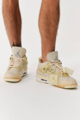 [592] Nike Air Jordan 4 x Off White Sail