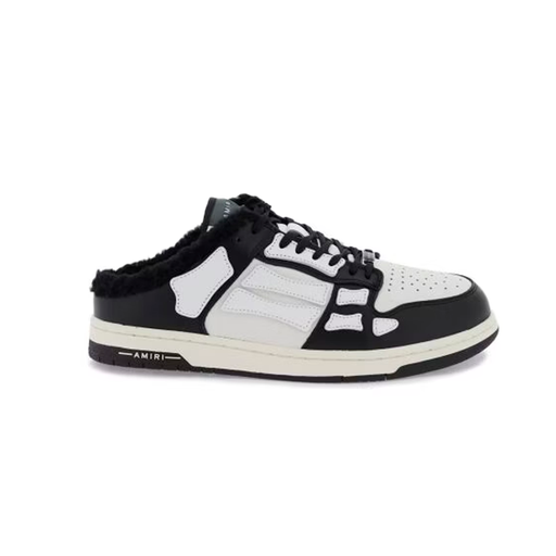 [979] Amiri Skel Top Mule Shearling Black