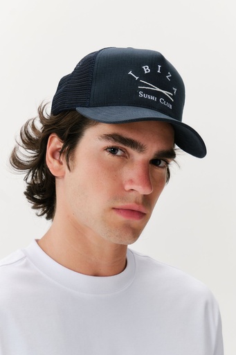 Boné Sushi Club IBSC 5 Panel Flag Bedford Cord Trucker