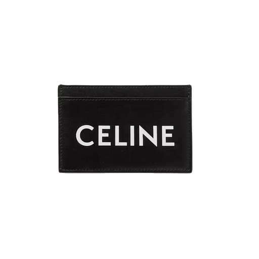 [741] Porta Cartão Celine Logo-Print