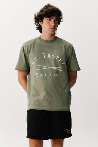 Camiseta Sushi Club STSC Flag Relaxed Oil Washed