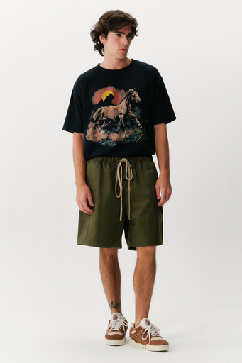 Short Essentials Textured Nylon Soccer Military
