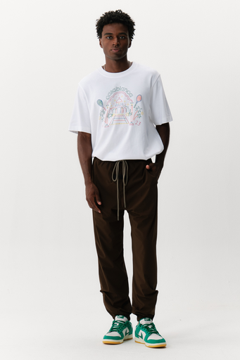 Calça Essentials Nylon Track Wood
