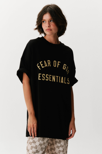 Camiseta Essentials Jersey Crewneck Black