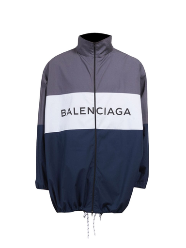 [885] Jaqueta Balenciaga Zipped Logo
