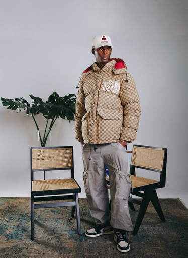 [658] Jaqueta Puffer Gucci x The North Face Monogram