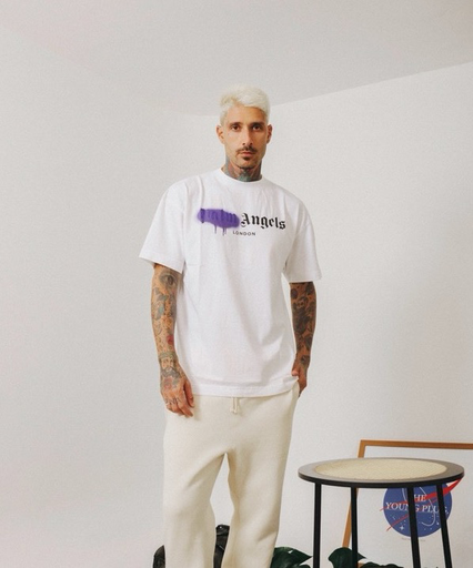 [858] Camiseta Palm Angels "London Logo Sprayed"