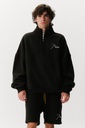 CHECK QUARTER ZIP ×1 / PRETO